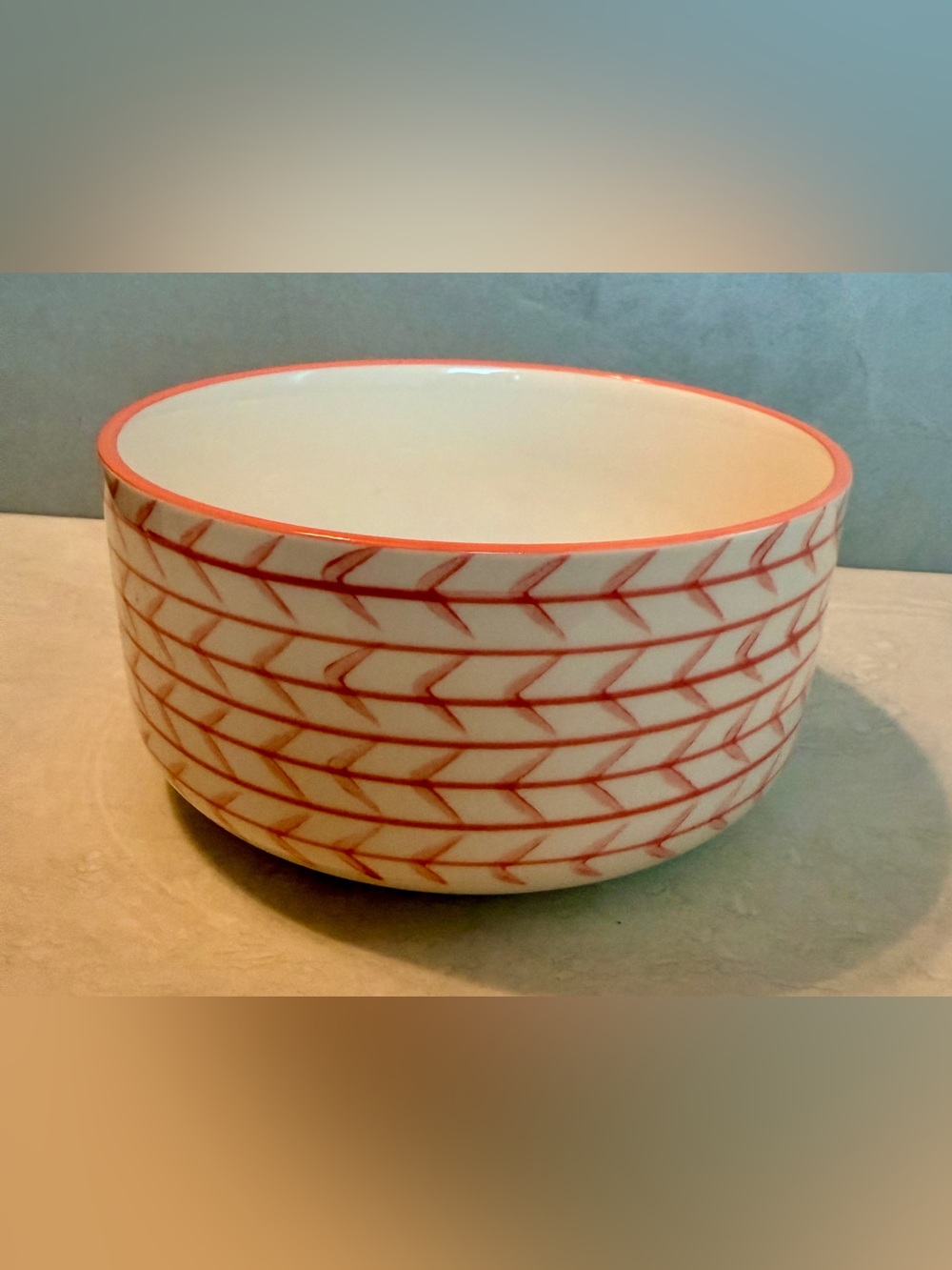 Pink Arrow Signature Houseware Inc Dog Cat Ceramic Food Water Dish 6”NWT - Picture 2 of 7